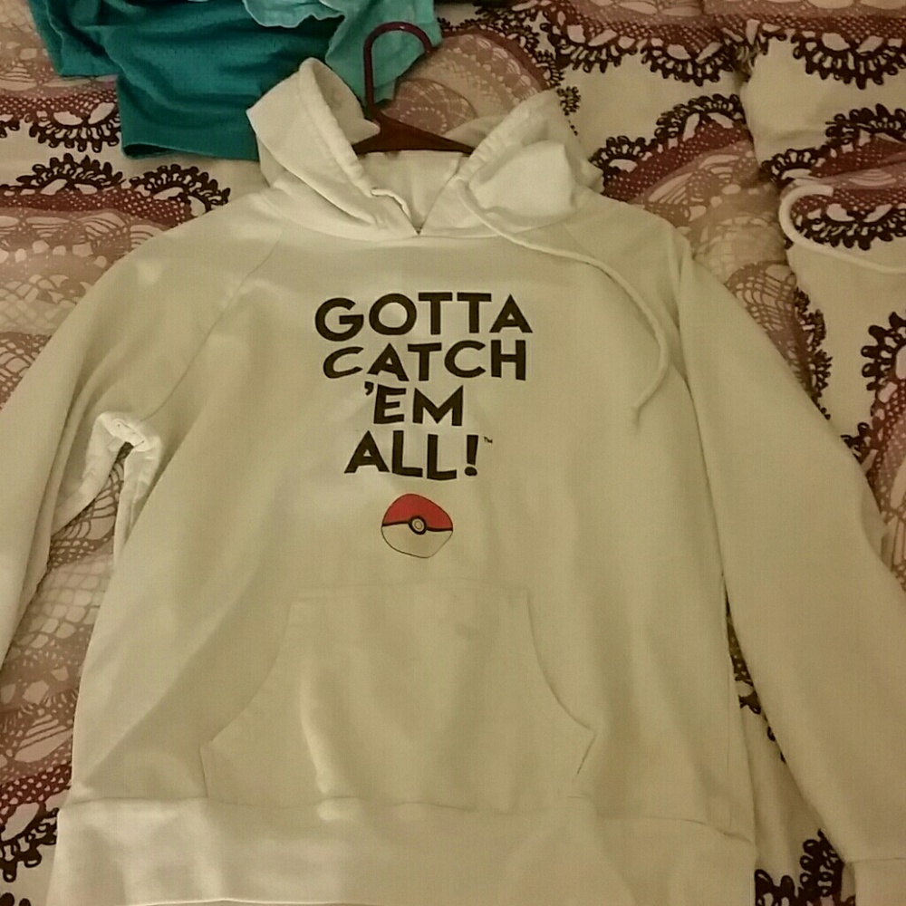 Pokemon white sweatshirt